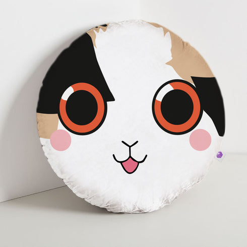 Cute Kitty Rounded Cushion - Uncommongifts.in